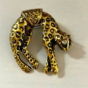 Vintage Leopard Brooch